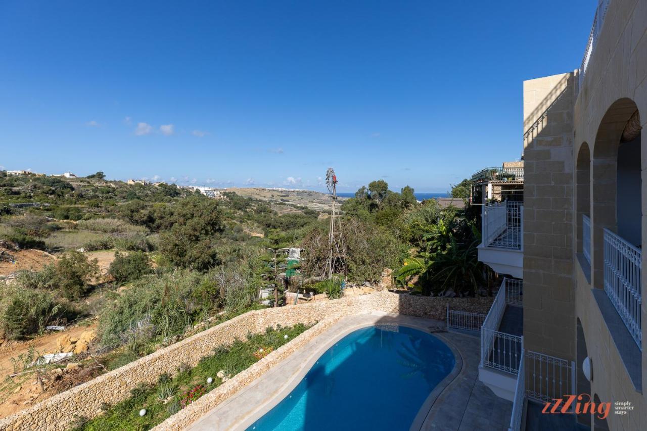 Gozo - Apartment With Stunning Views & Shared Pool Xagħra Exterior foto